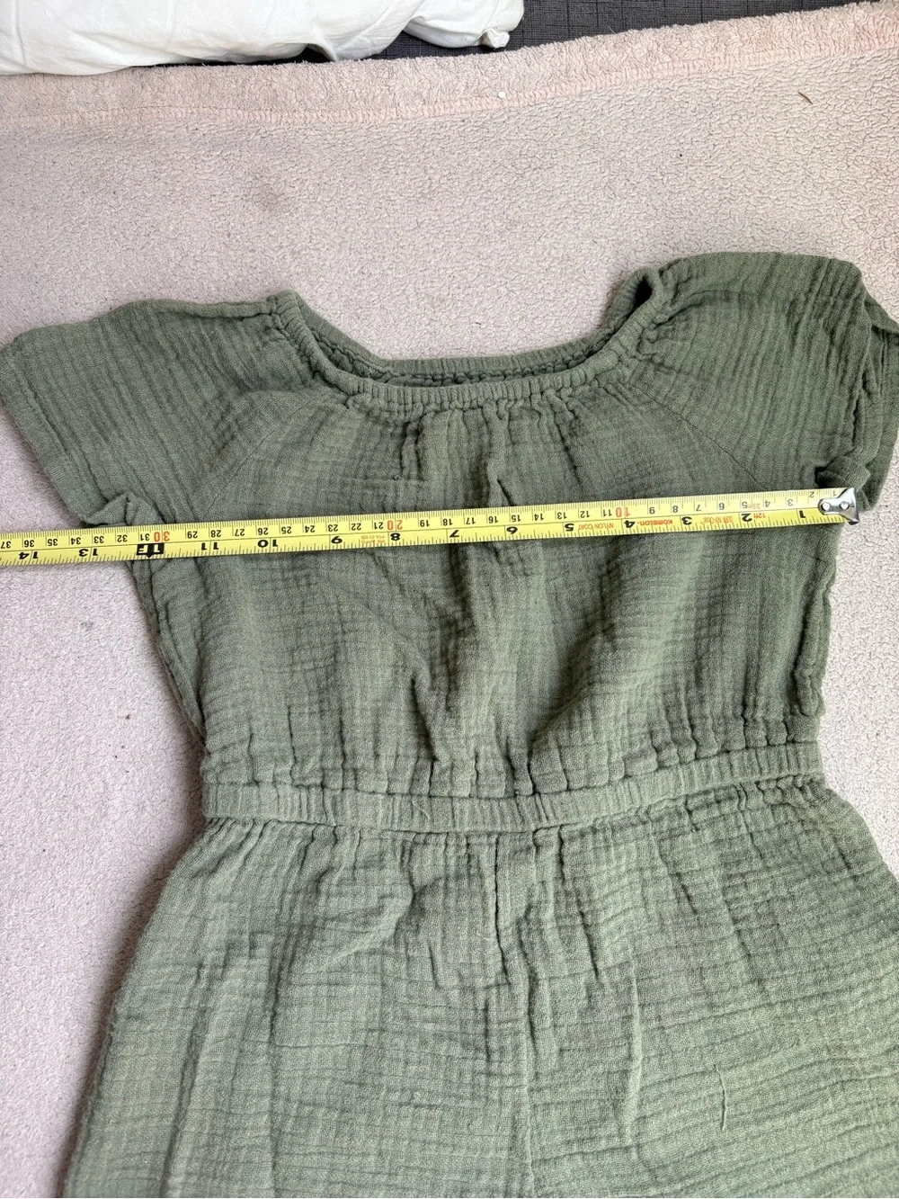 Old Navy Cotton Romper Onesie 4T Army Green Casual Classic Cute Toddler Outdoors